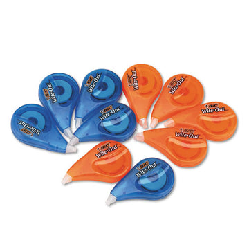 BIC® Wite-out Ez Correct Correction Tape Value Pack, Non-refillable, 1-6" X 472", 10-box freeshipping - TVN Wholesale